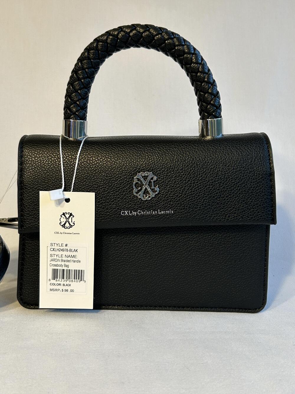 CXL by Christian Lacroix Jardin Braided Handle Crossbody Bag Purse Handbag Small